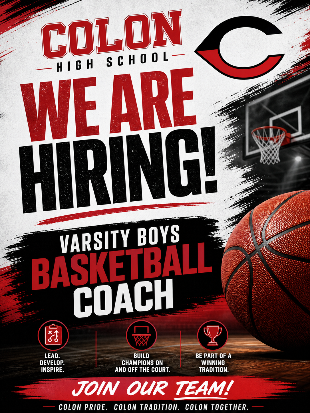 Varsity Boys Basketball Coach Posting