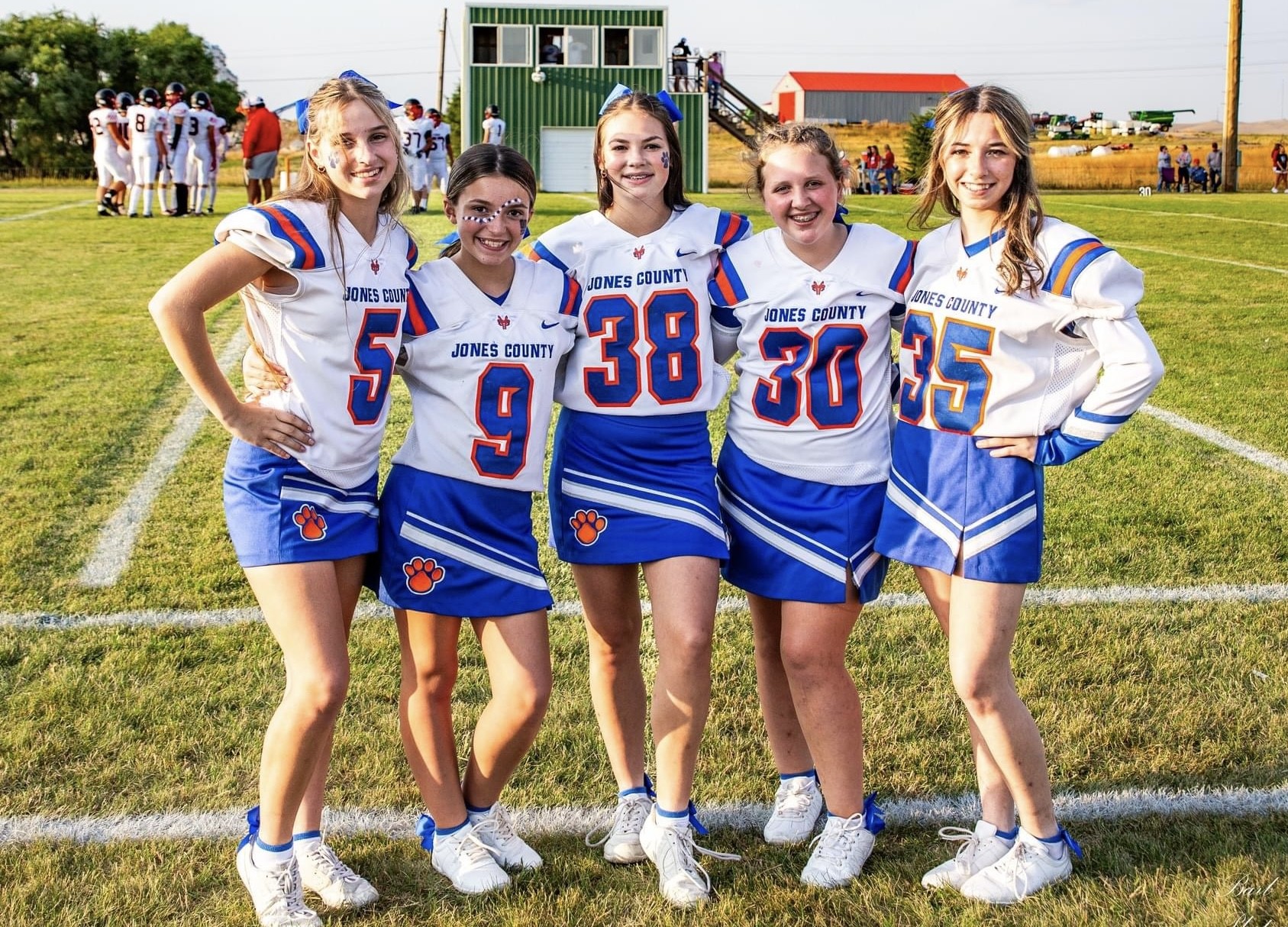 Football cheerleaders