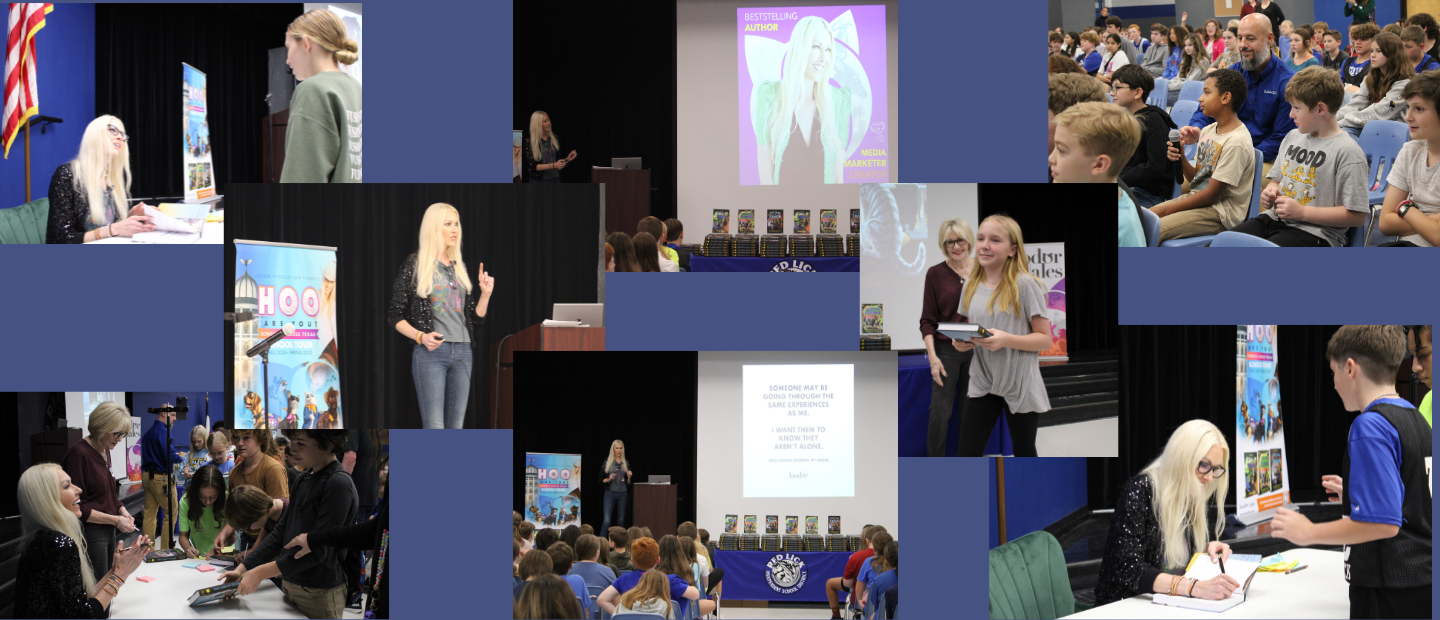 Author visits the middle school