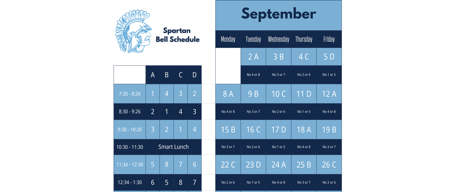 bell schedule