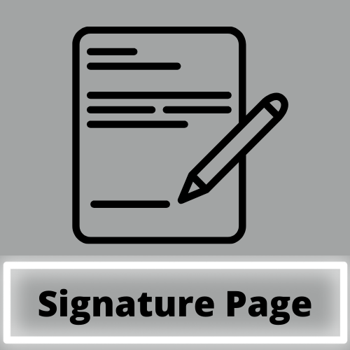 signature page