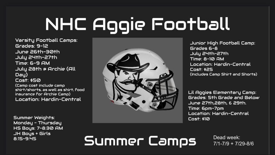 Aggie Summer Schedule