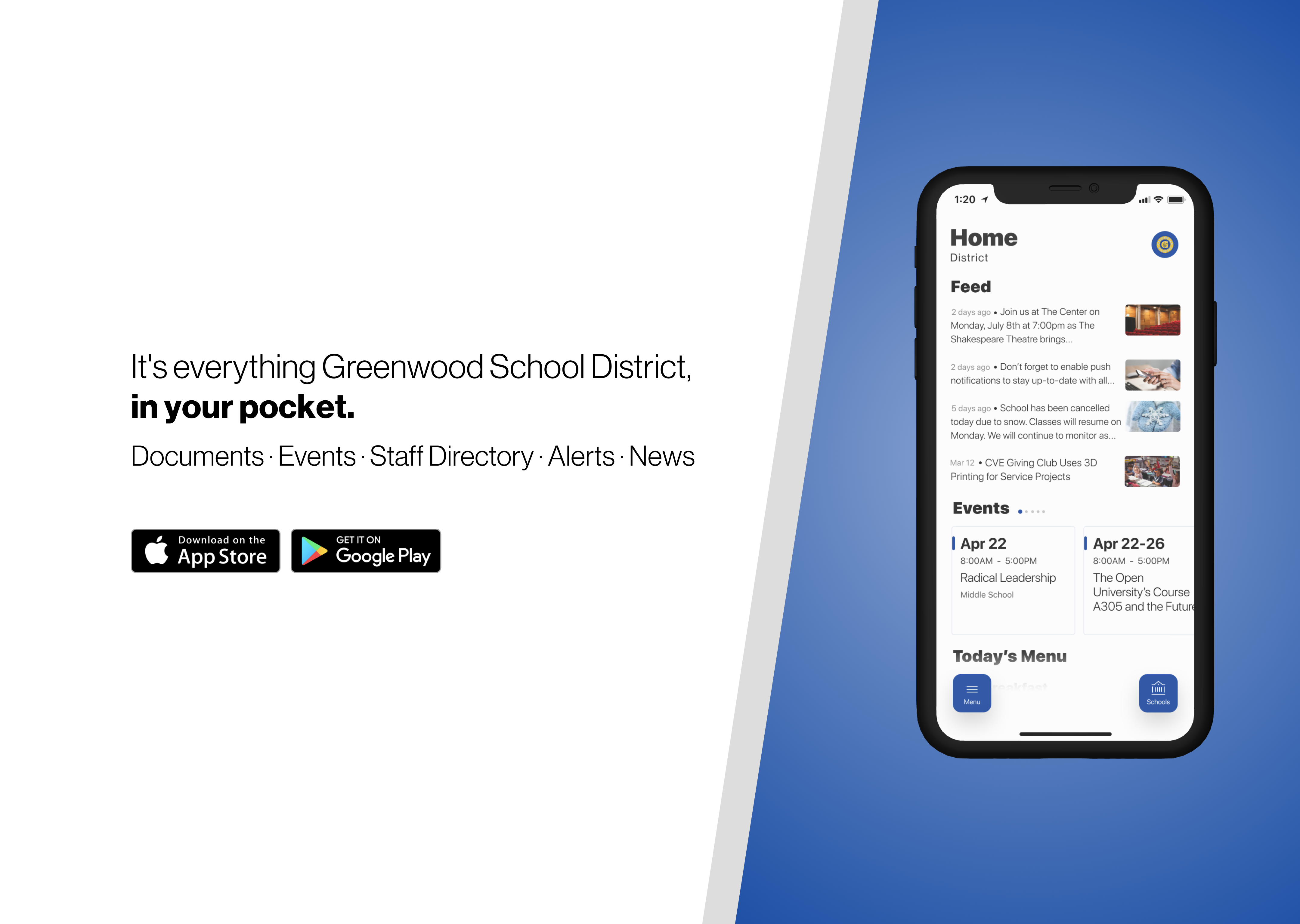 Greenwood School District New App