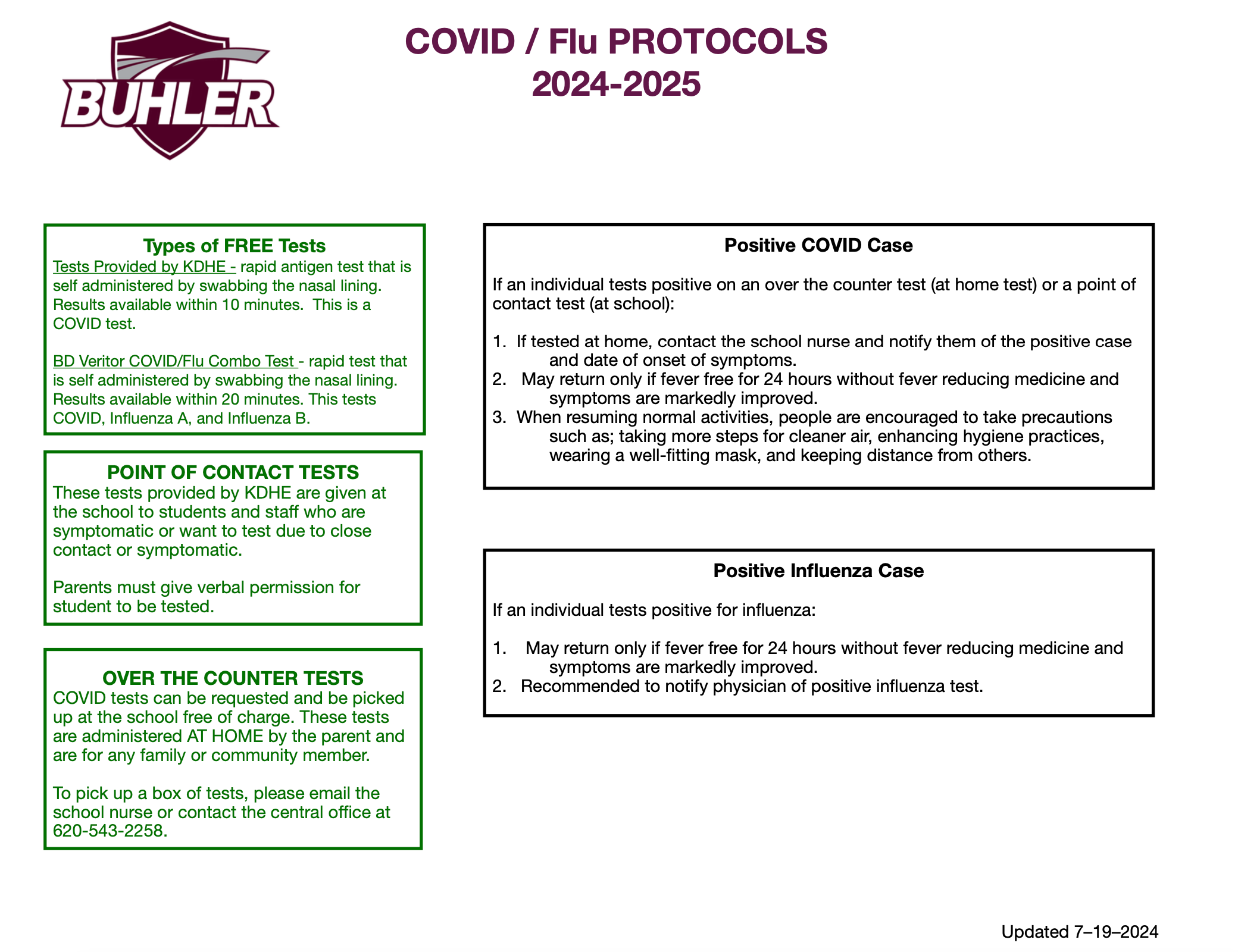 COVID/Flu Protocols