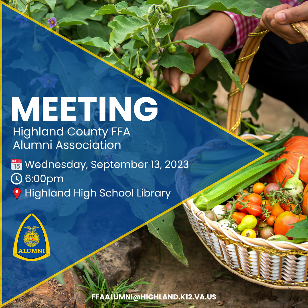 Highland County FFA Alumni Assoc. Highland County Public Schools