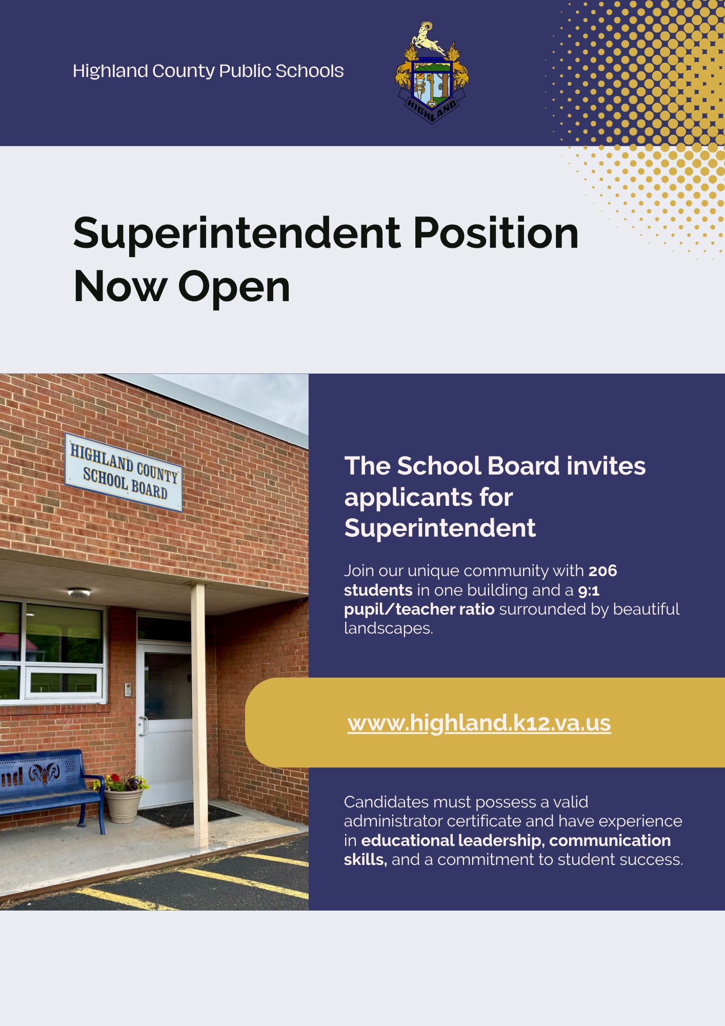 Superintendent Opening