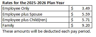 2025-2026 Vision Insurance Rates for Website