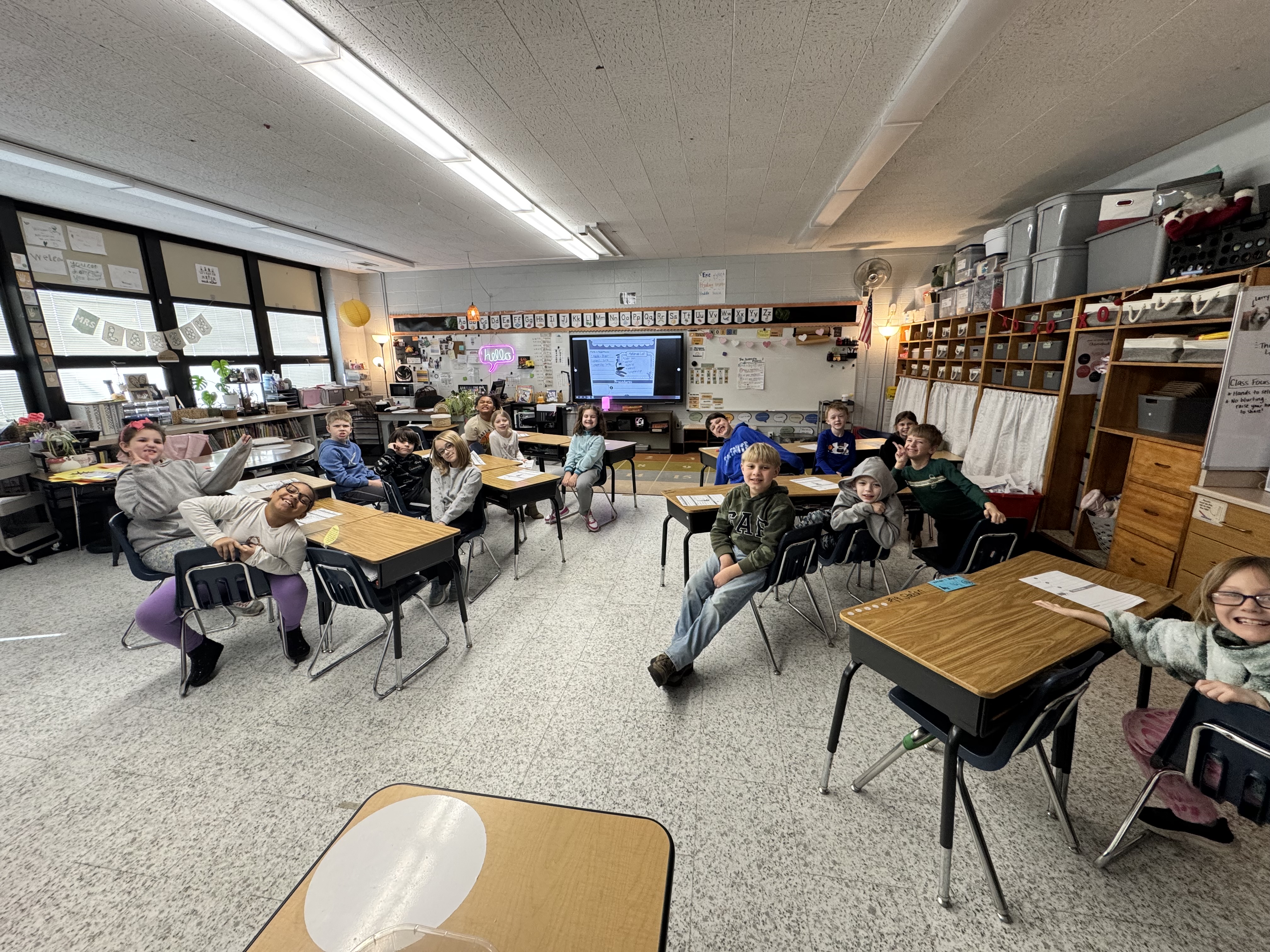Students in a classroom