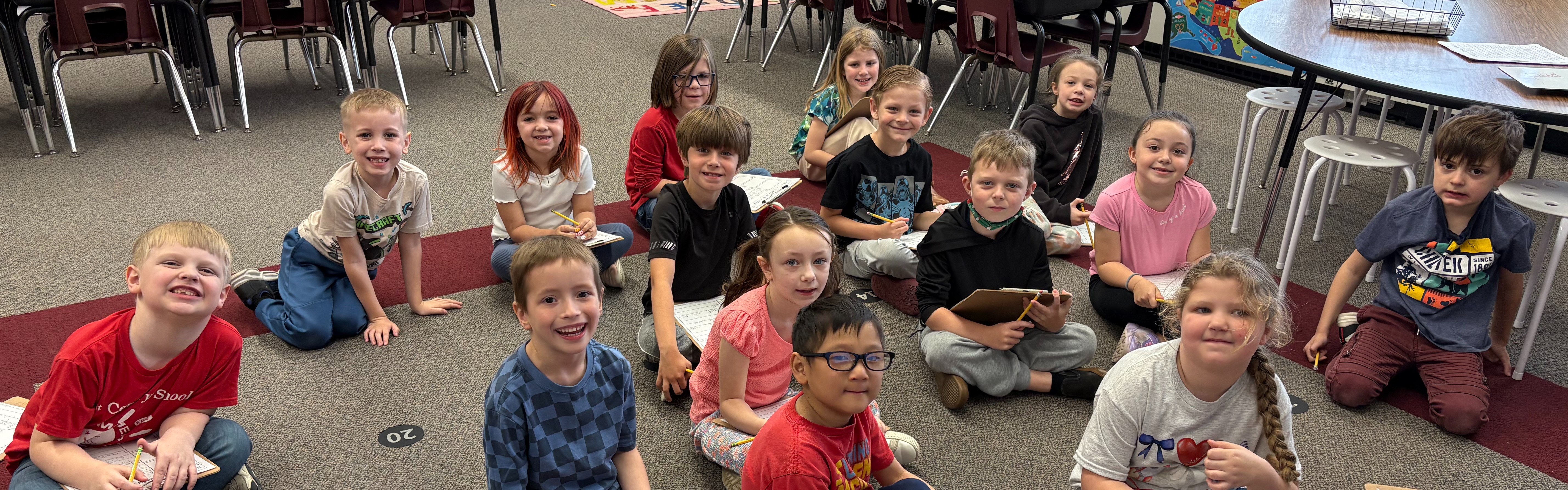 Students in a classroom