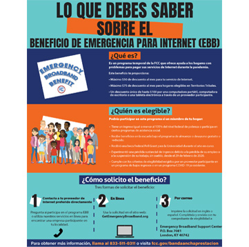 What you should know about the Emergency Broadband Benefit - Spanish