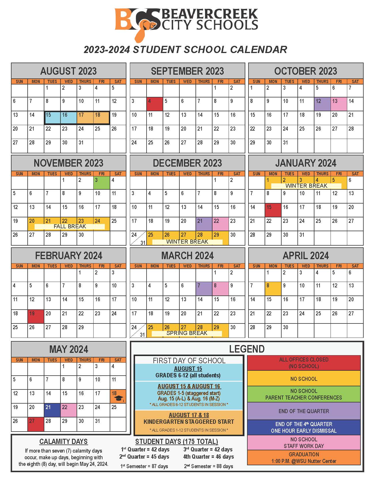 Manhattan Beach School Calendar 2025-25