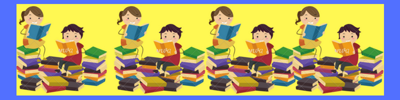 kids with books