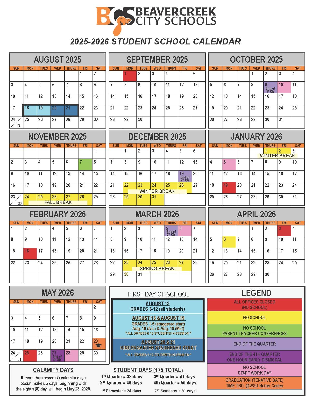 23-24 student calendar