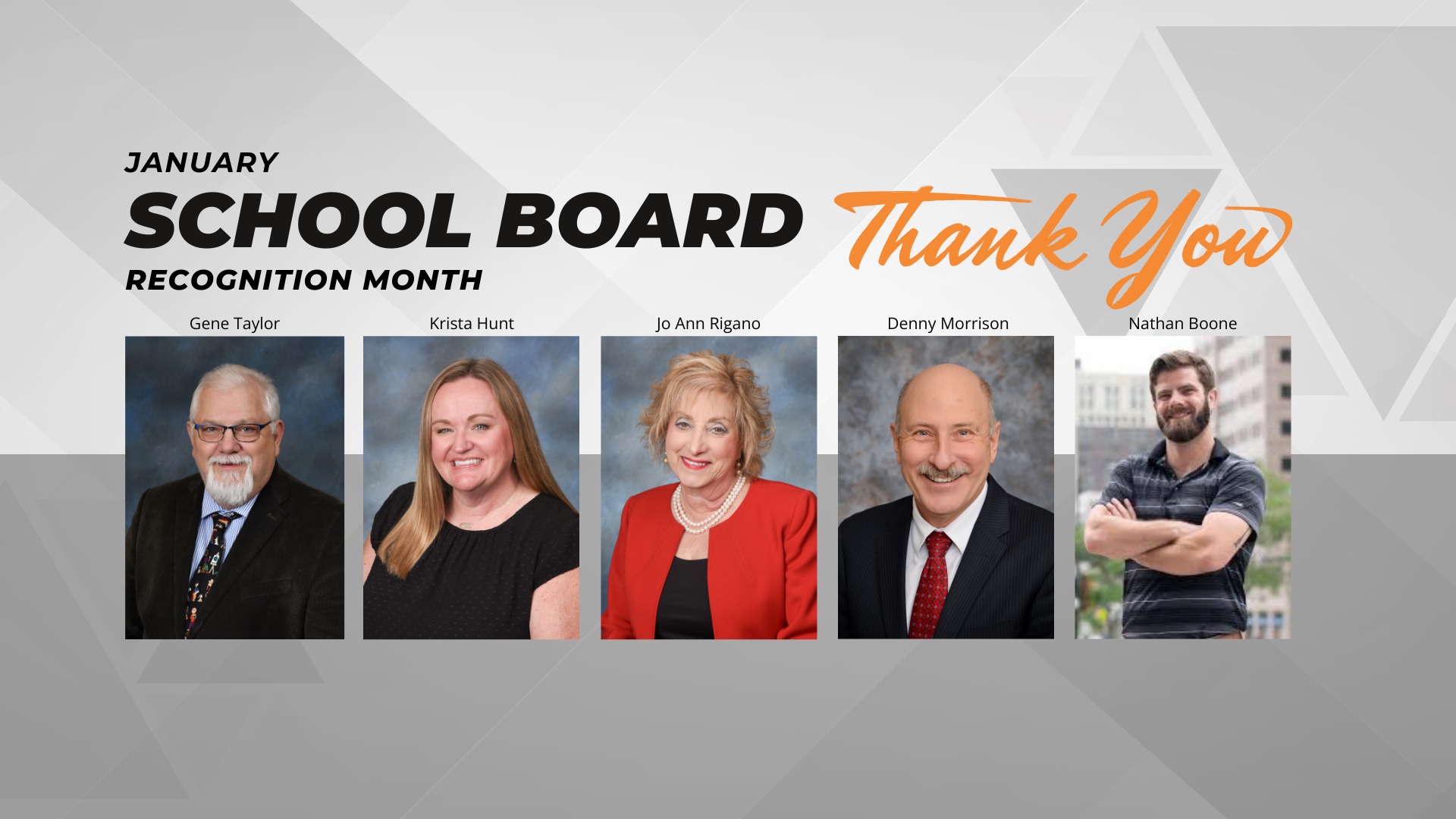 thank you school board members