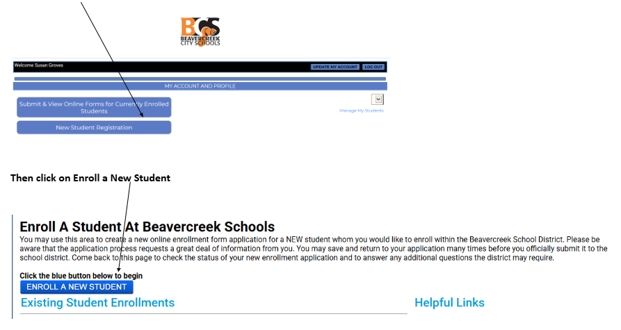 Image of directions to upload required documents into OneView