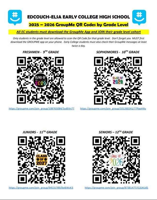 QR Codes for EC Students only
