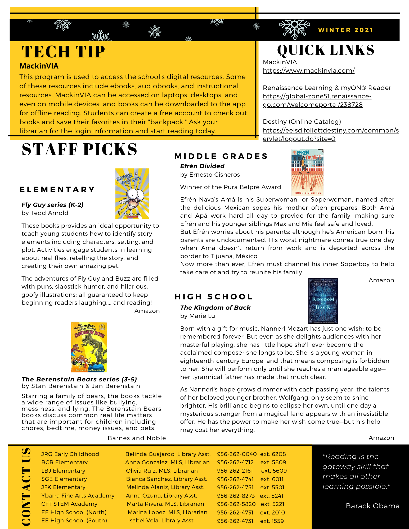 December Library News 