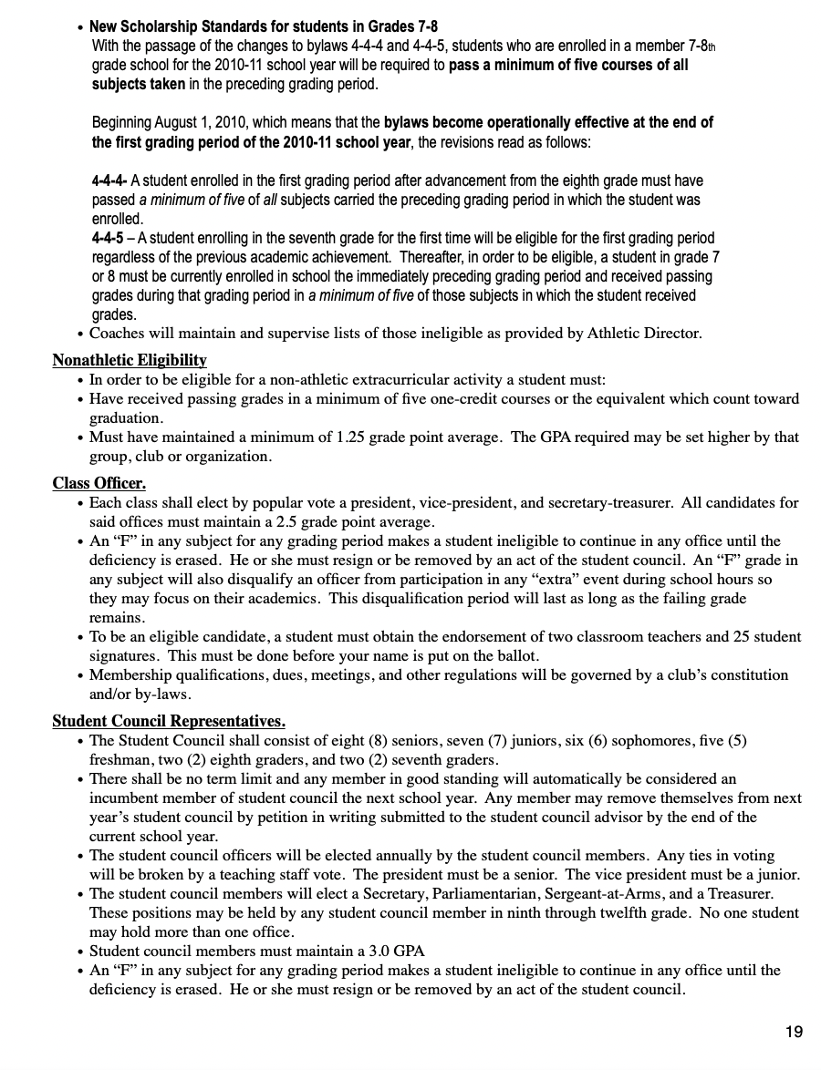 Shadyside High School Handbook Shadyside Schools