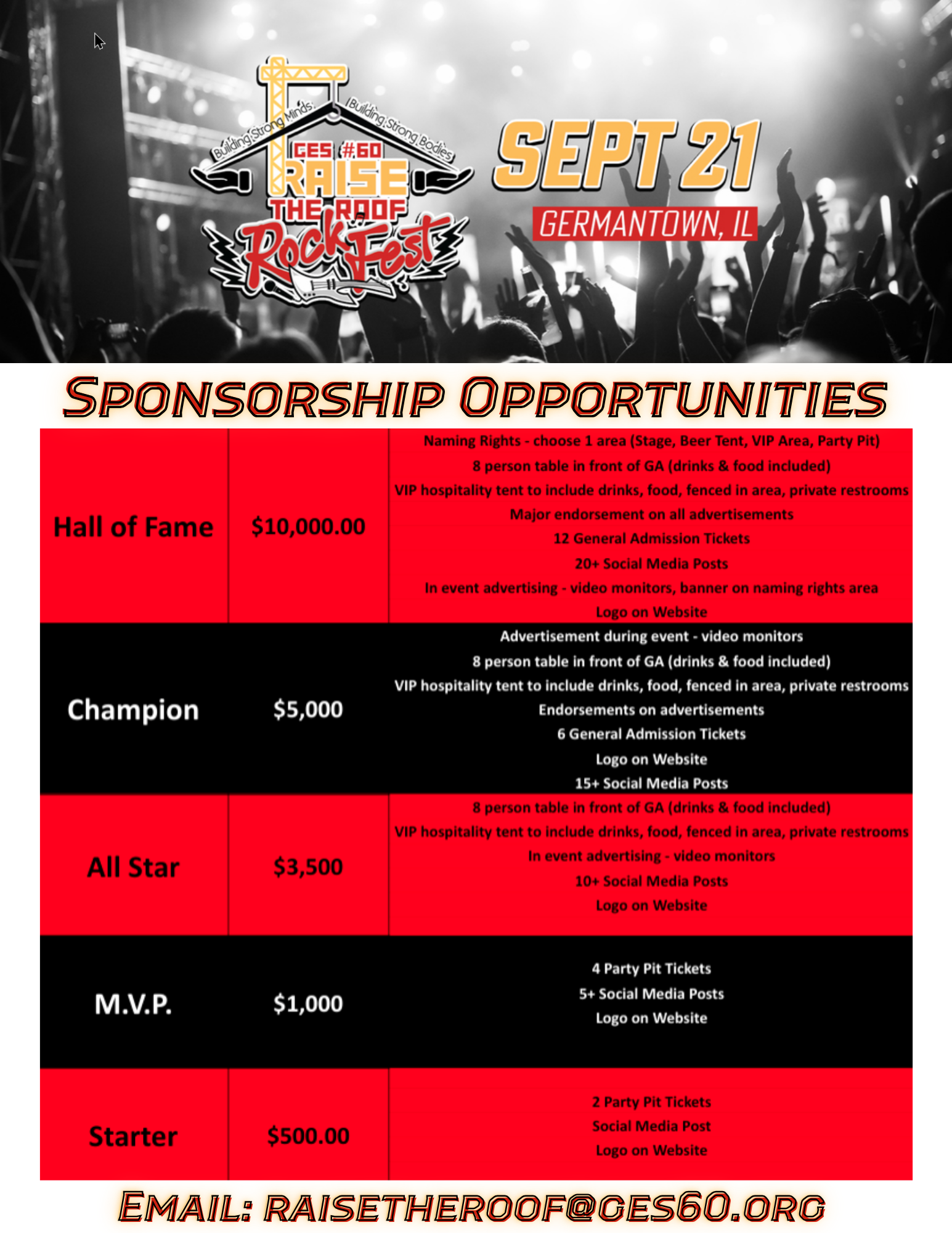 Sponsorship Opportunities