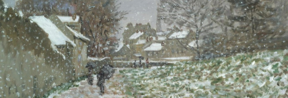 Claude Monet The Street at Argenteuil, Snow Effect, 1874