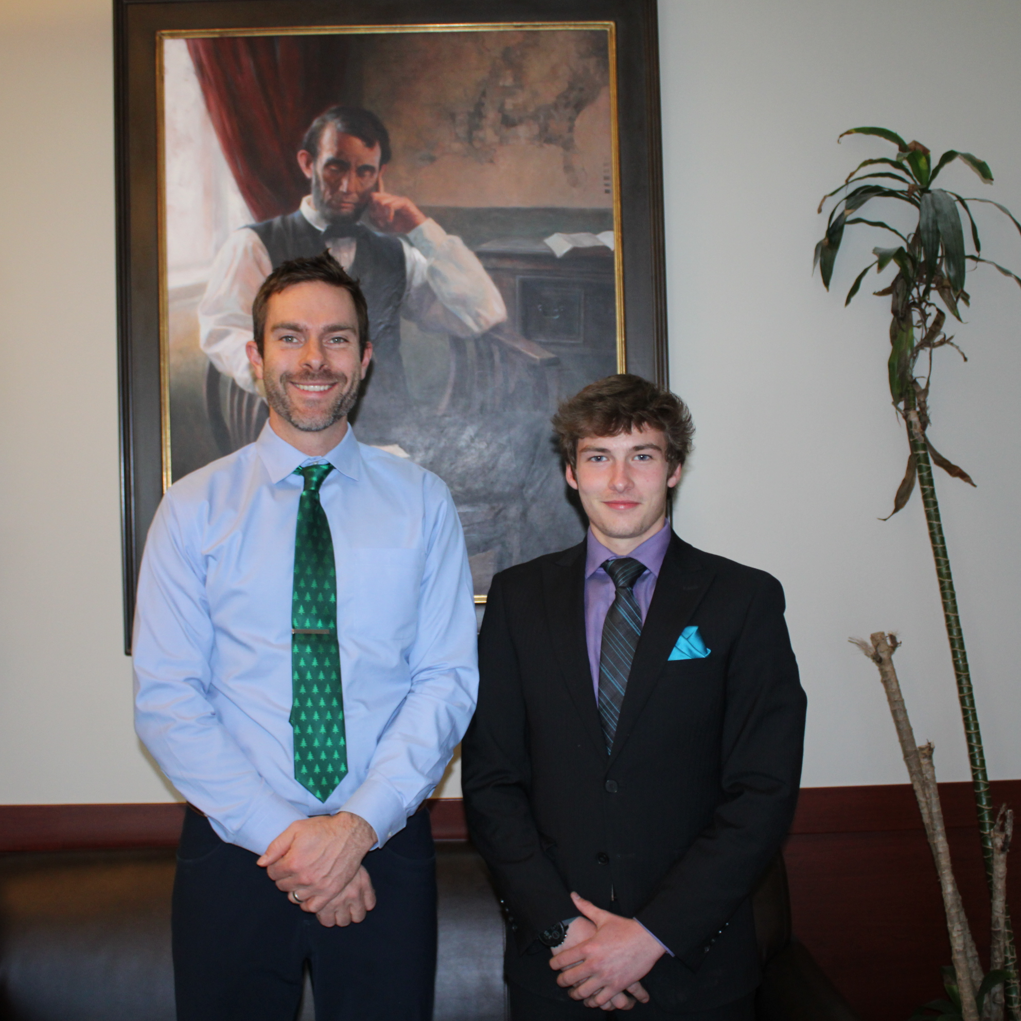 Dr. Garrow and Nate Kopp