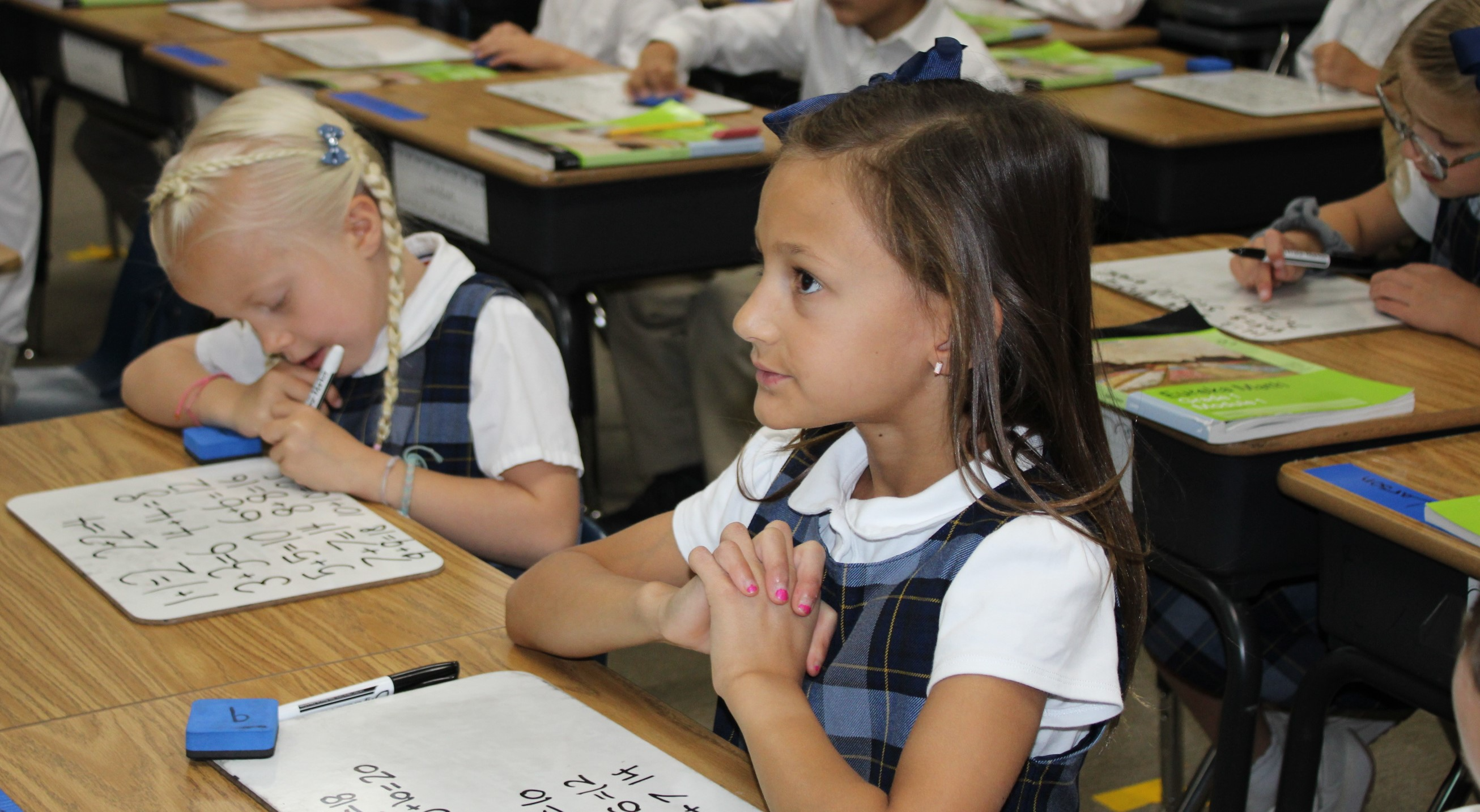 girls learning