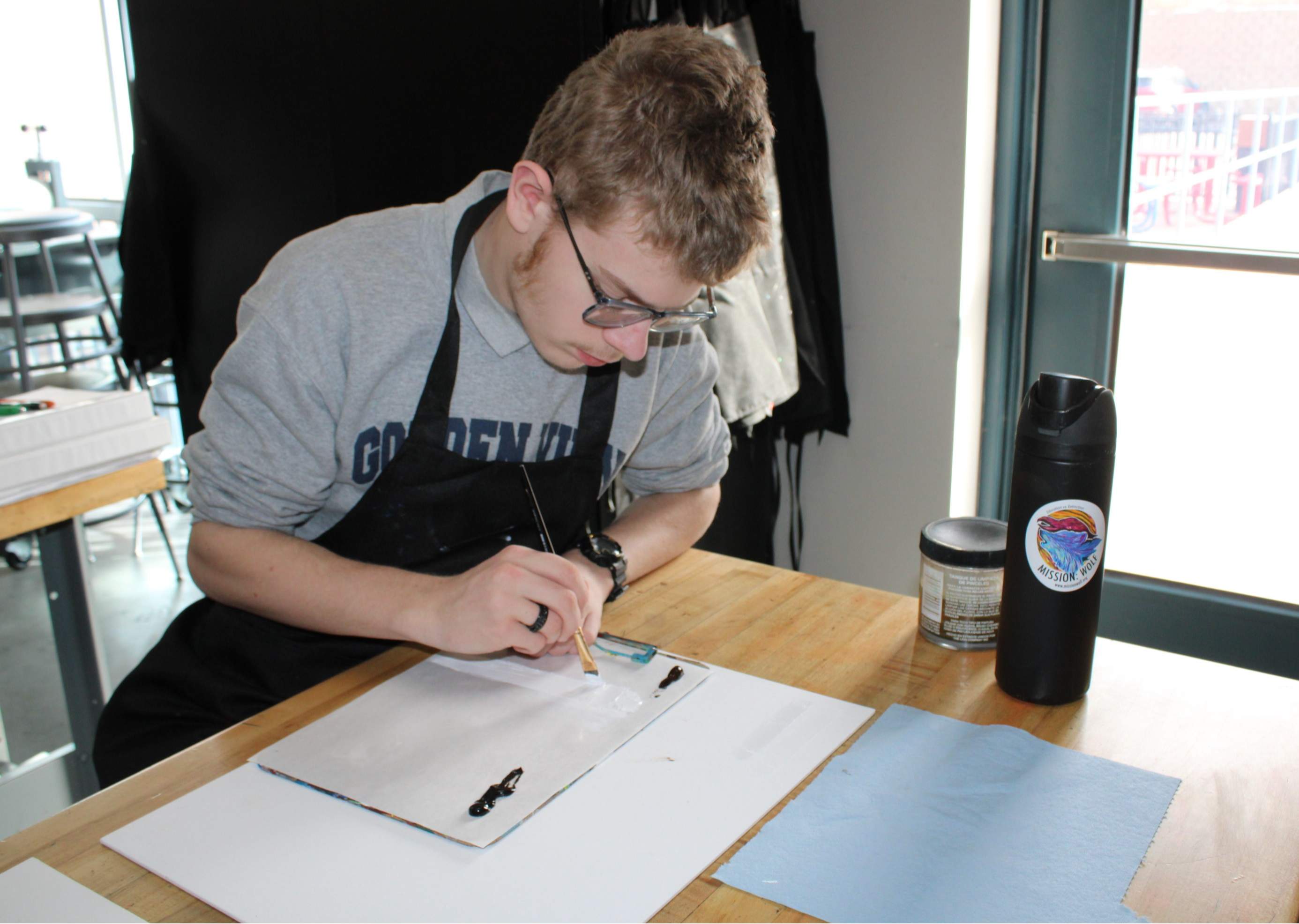 Alex in Drawing Class