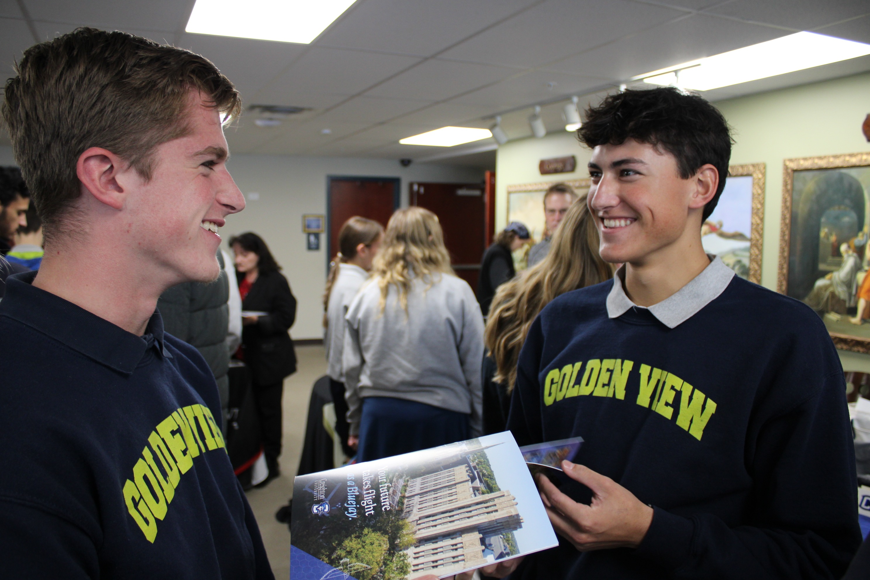 Boys at College Fair