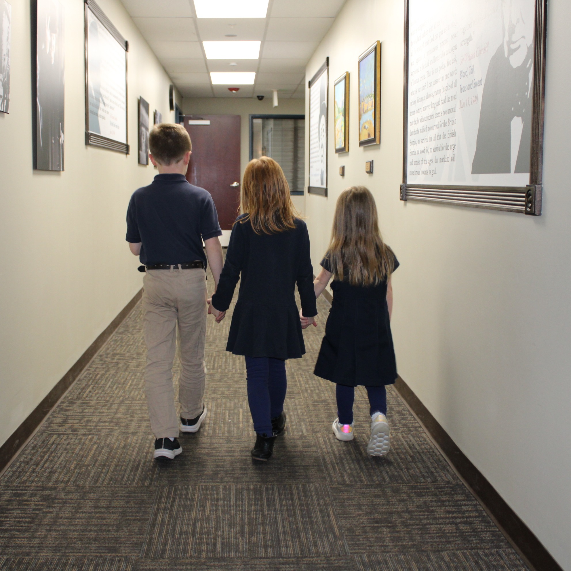 gs kids in hall