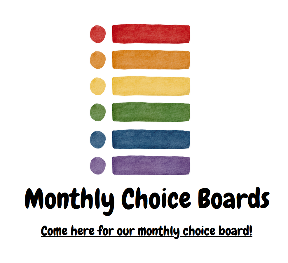 Monthly Choice Board