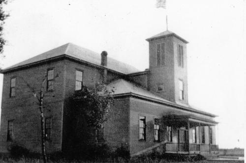 Englewood School first building