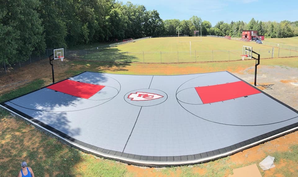 New Outdoor Basketball Court