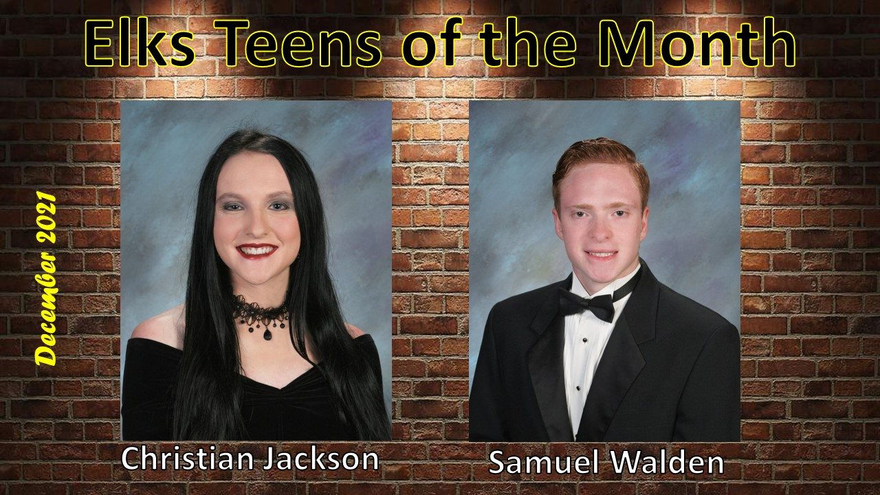 Elks Teens of the Month