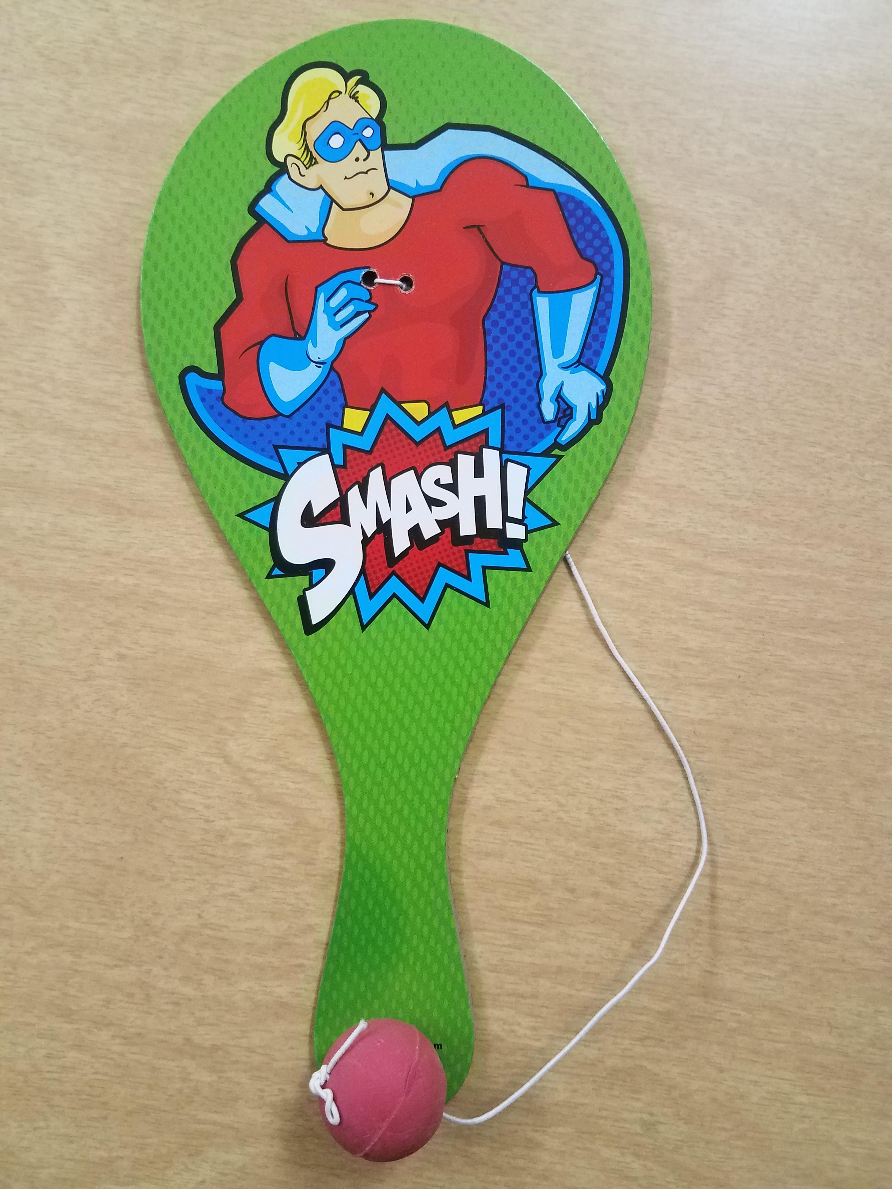 Super hero paddle ball