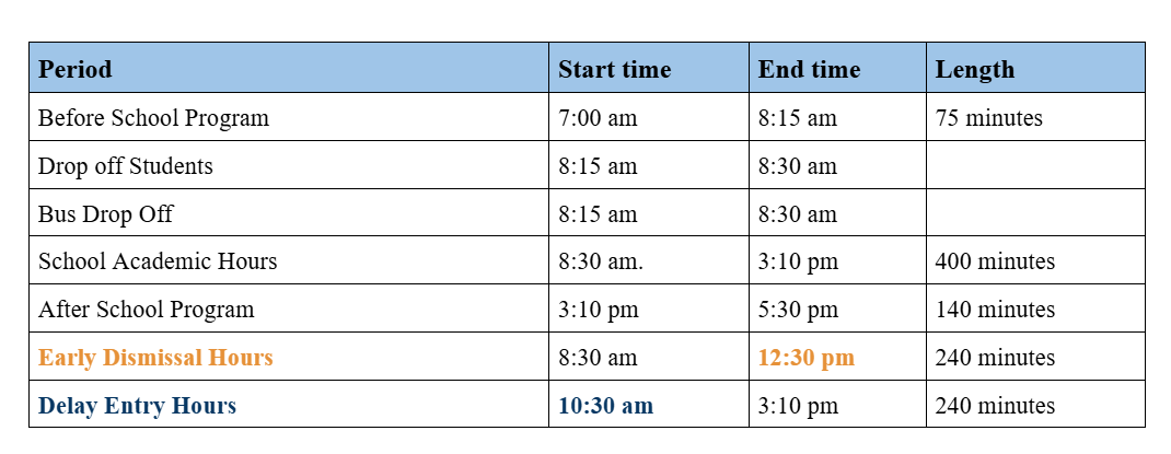 School Hours