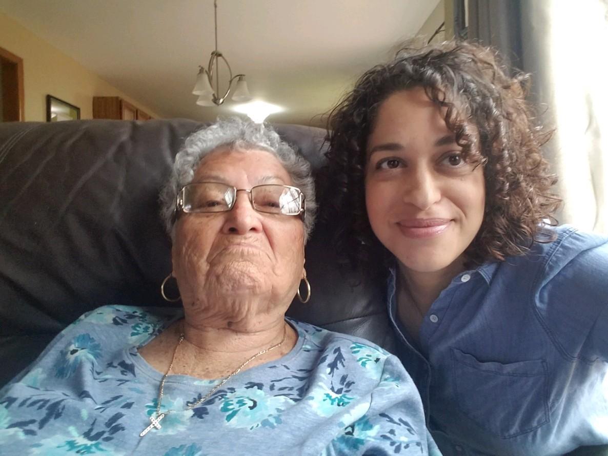 Teresa Diaz and grandmother