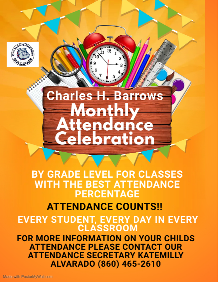 Monthly Attendance Celebration flyer - English