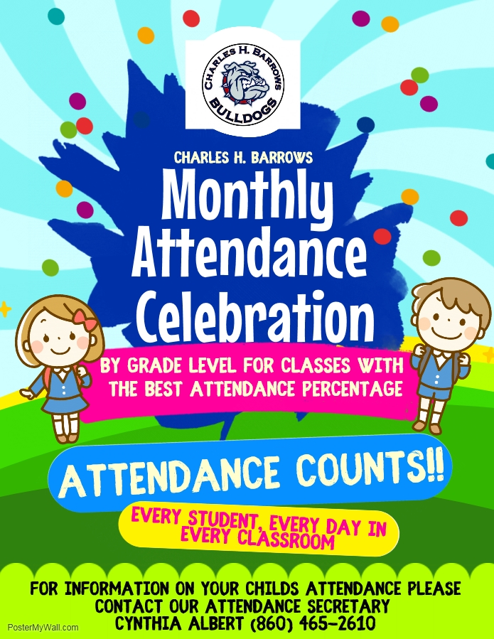 Monthly Attendance Celebration flyer - English
