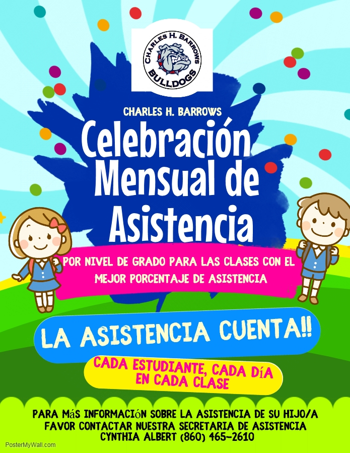 Monthly Attendance Celebration flyer - Spanish