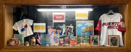 art in a display case