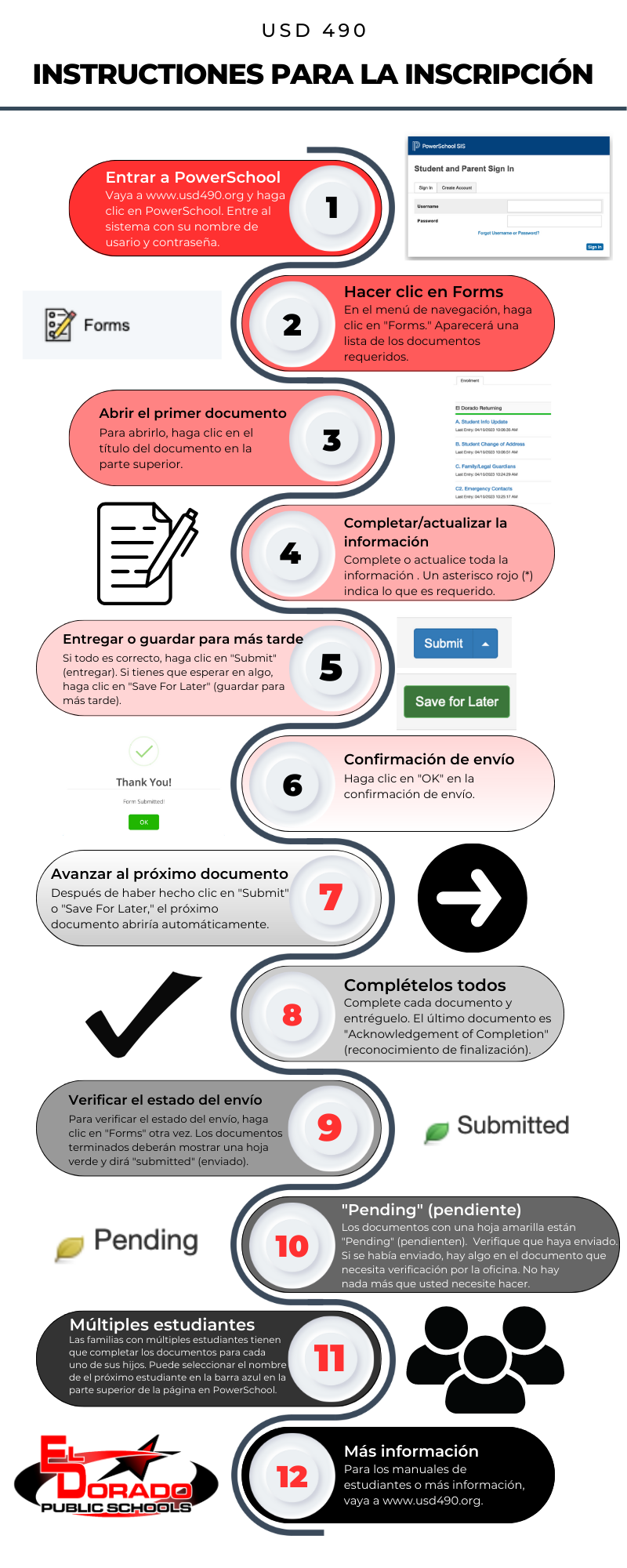 Enrollment Instructions (Spanish Version)