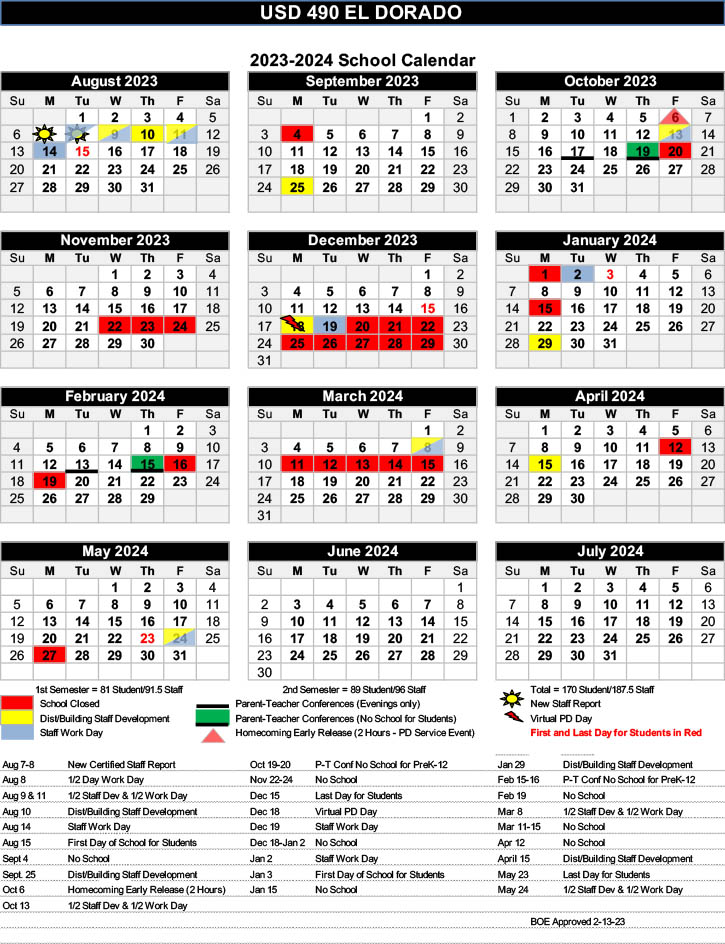 23-24 One-Page District Calendar