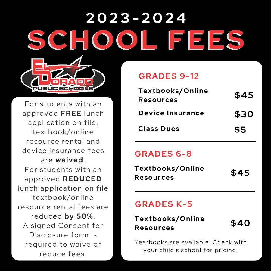 2023-2024 School Fees