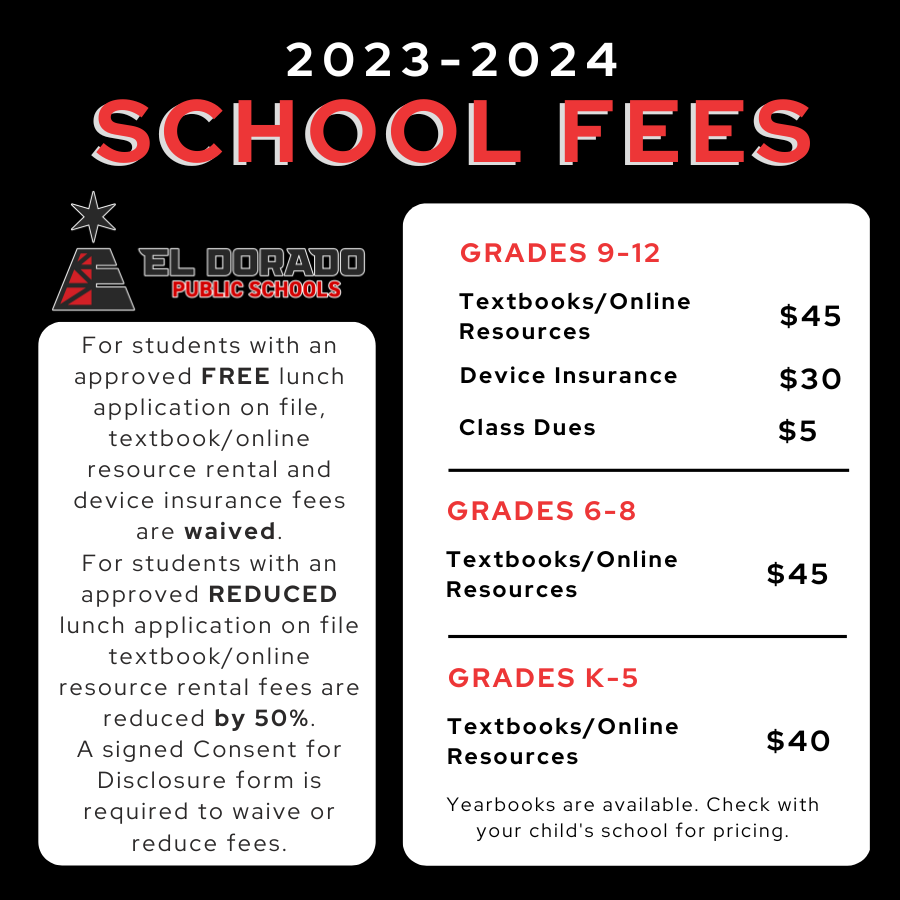 2023-2024 School Fees