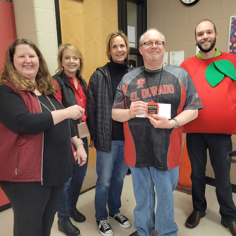 PIE delivering a grant award