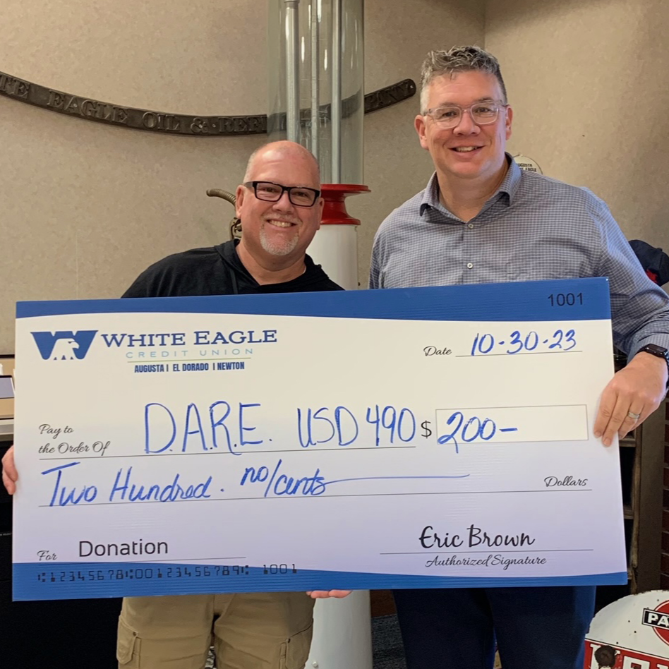 DARE donation from White Eagle