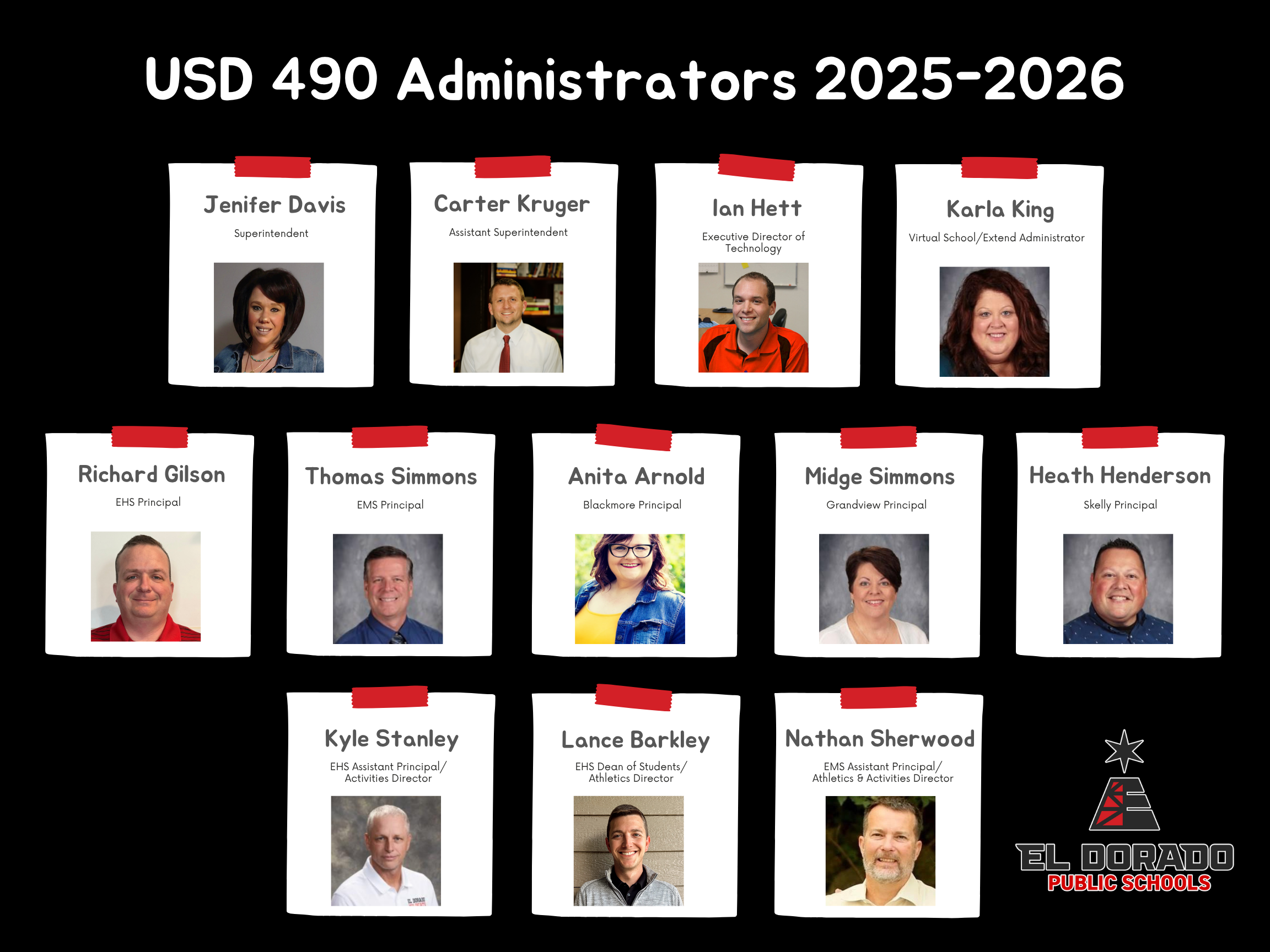 2025-2026 Administrator Chart