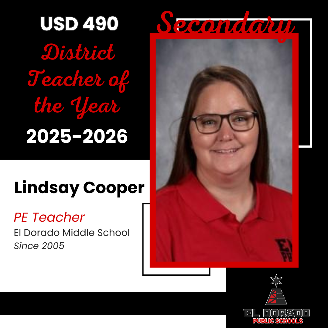 Secondary District Teacher of the Year Lindsay Cooper
