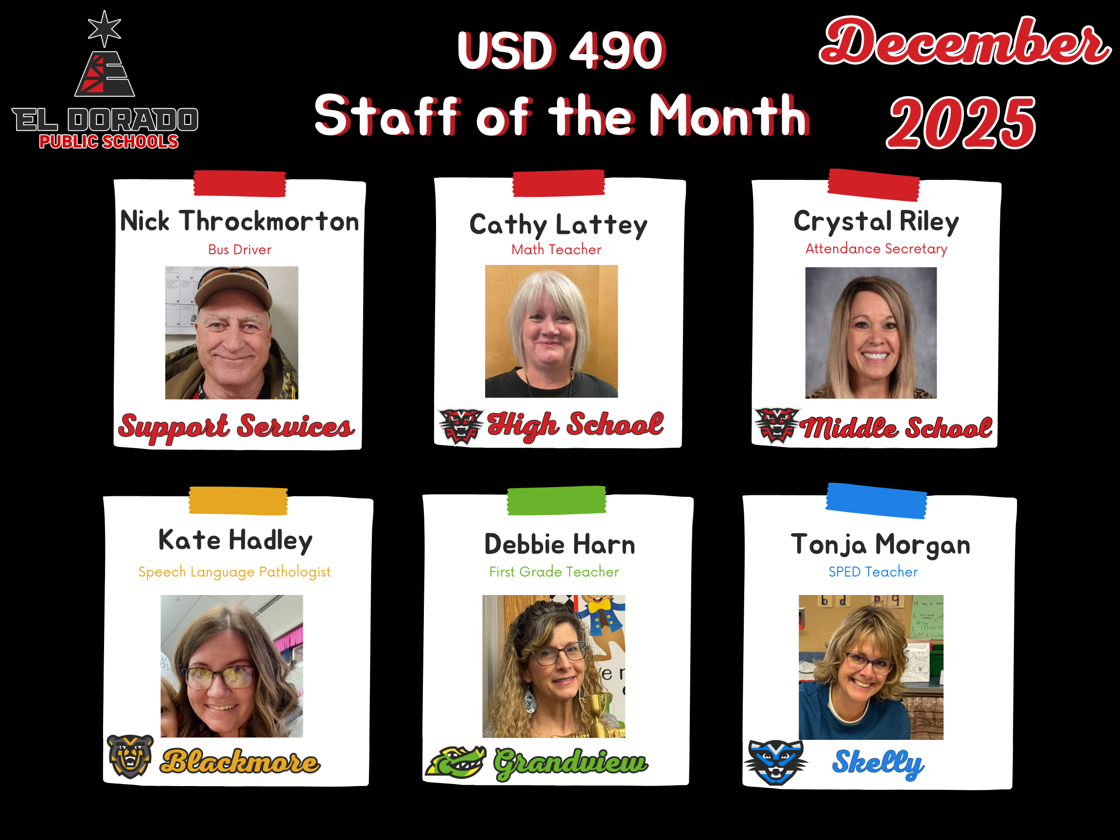 December 2025 USD 490 Staff of the Month