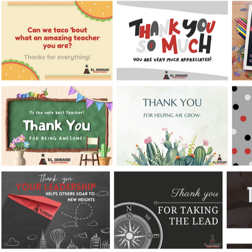 Thank you card examples